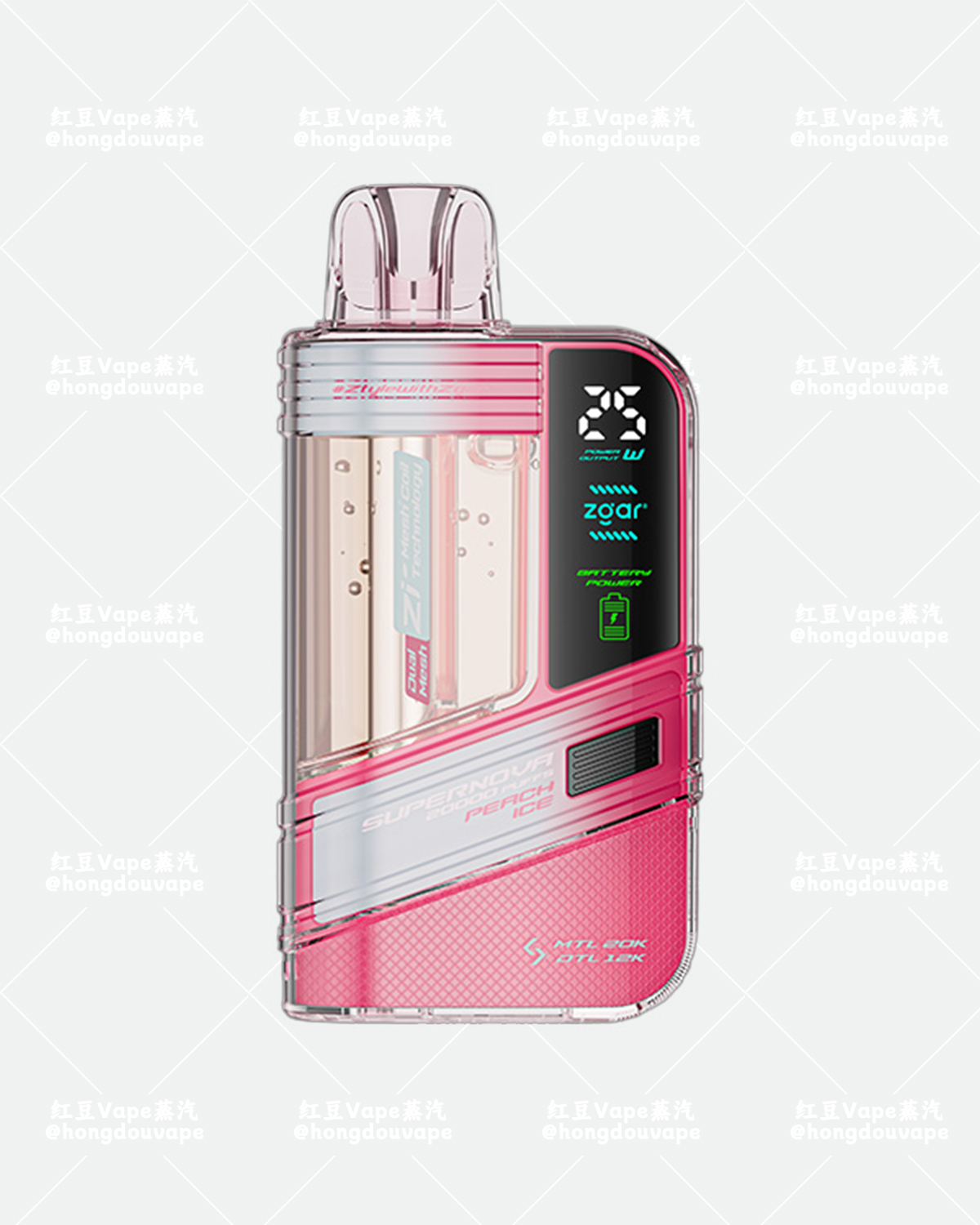 正品zgar supernova冰熊超新星20000口一次性电子烟16 25w功率 液晶屏 多口味可选