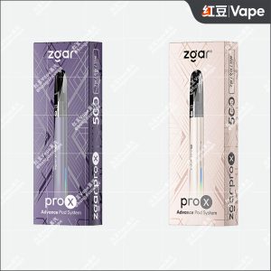 冰熊 Zgar Pro X 电子烟杆 金色与紫色产品包装图