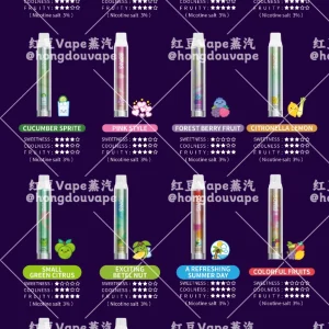 正品崧song 崧闪a02萤火系列600口一次性电子烟 多口味可选
