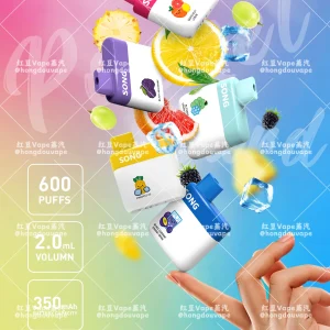 正品崧song a05 小卡片600口一次性电子烟 多口味可选
