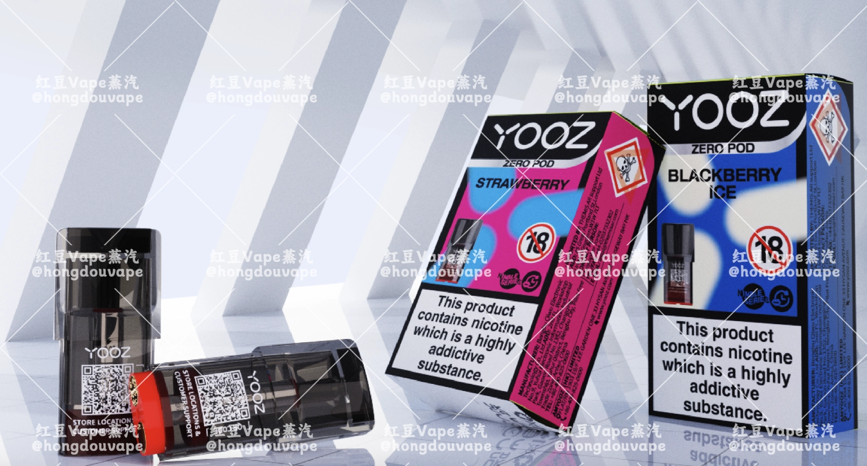 正品yooz柚子zero pod 经典口味2毫升电子烟弹(2颗装)多口味可选