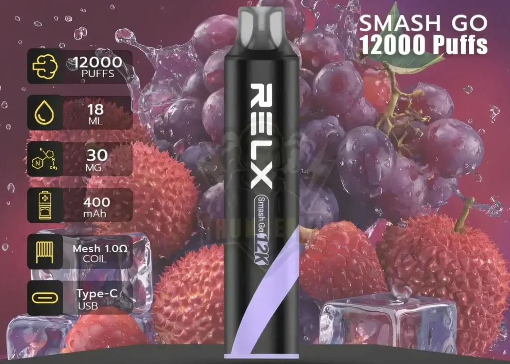 悦刻黑条Smash Go 12000口一次性电子烟 - 找到您的明智口味选择